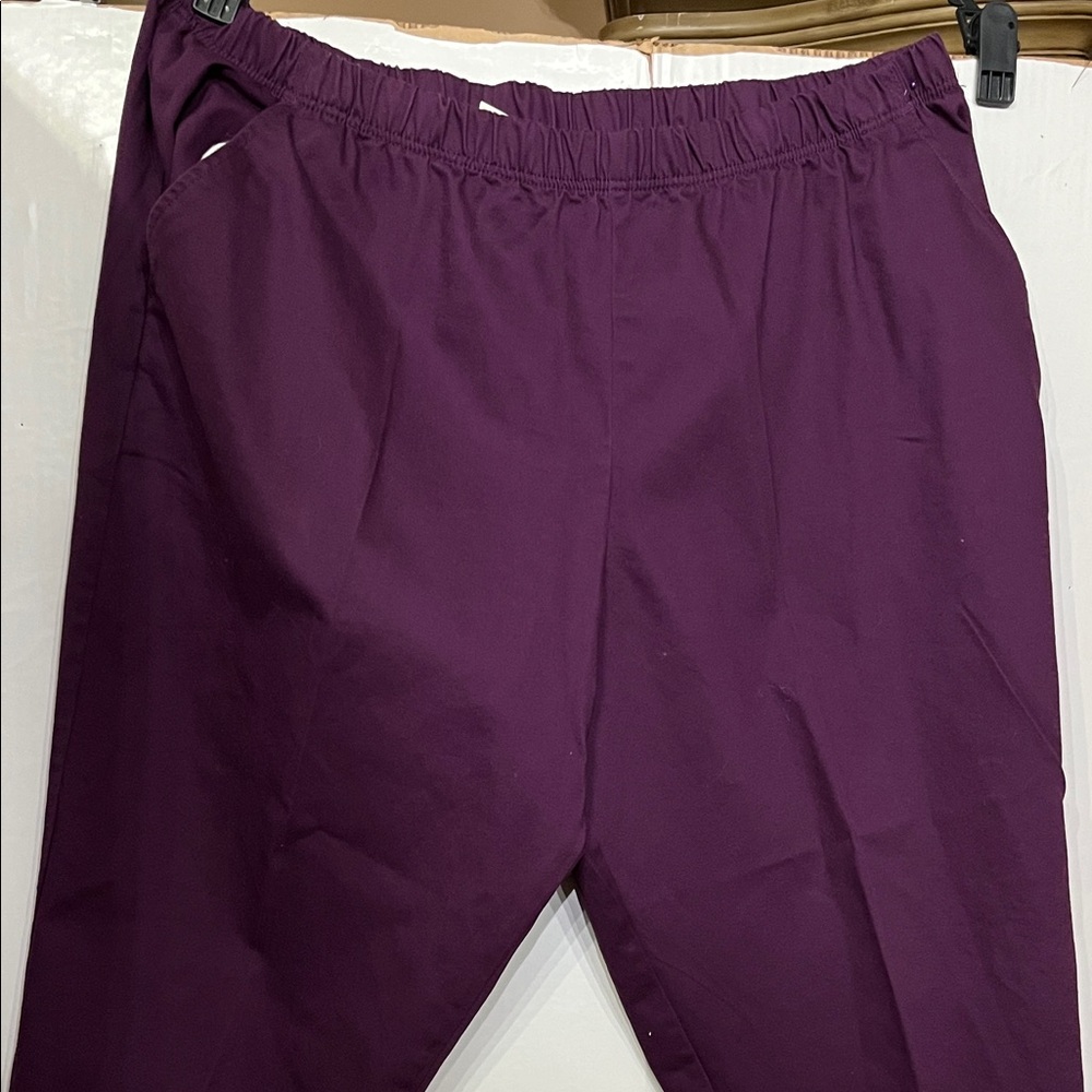 American Sweetheart Women's Purple cotton blend dress pants size P3X